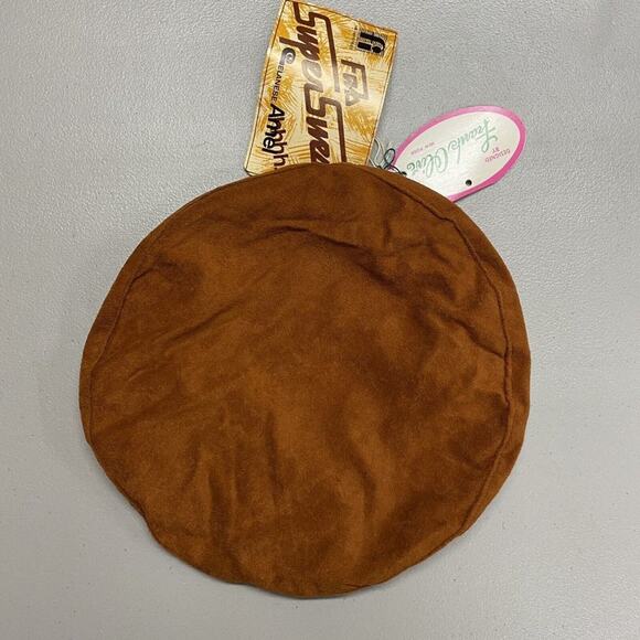 Vintage FRANK OLIVE Hat Brown Fab Super Suede Cap Arnel / Nylon NWT Deadstock - Picture 3 of 3